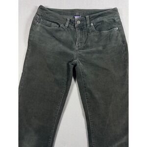 Patagonia Womens Corduroy Pants Straight Leg Size 28 Dark Grey Organic Cotton